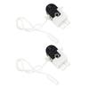 Easy To Use Pack of 2 Pull Cord Switches Plastic Pull Switches 250V 2A Pull Chain Switches Set for Lighting Control