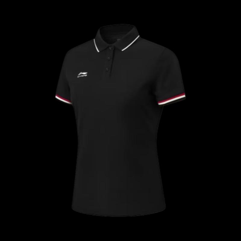 Li-Ning Women s Casual Short-Sleeve Polo Shirt XL чёрный