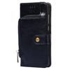 Phone Case for Huawei P60/P60 Pro Zipper Pocket PU Leather Wallet Stand Cover with Strap
