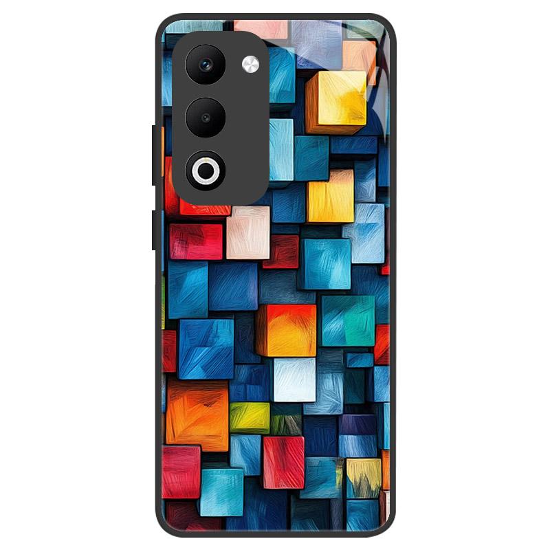 For OPPO A5 A5M Case Luxury Tempered Glass Phone Case For Oppo A5i Pro Shockproof Hard PC Back Cover Camera Protection Fundas