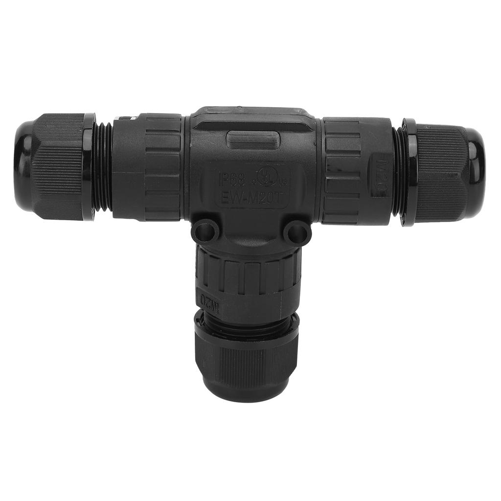 Waterproof Connector for Outdoor Electronic Cable Joint 3Pin IP68 M20T?3P 9?12MM