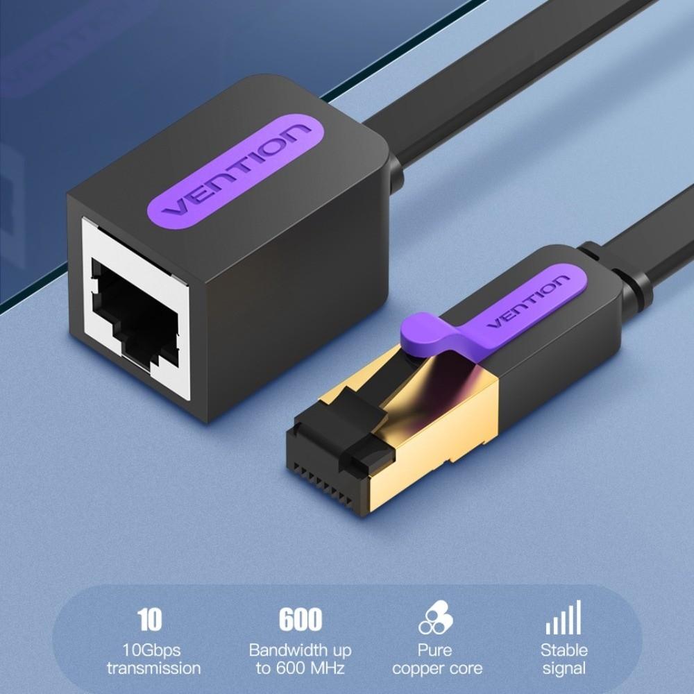 Male To Female Cat 7 Extender Cable RJ45 CAT7 Ethernet Cable  Indoor&Outdoor