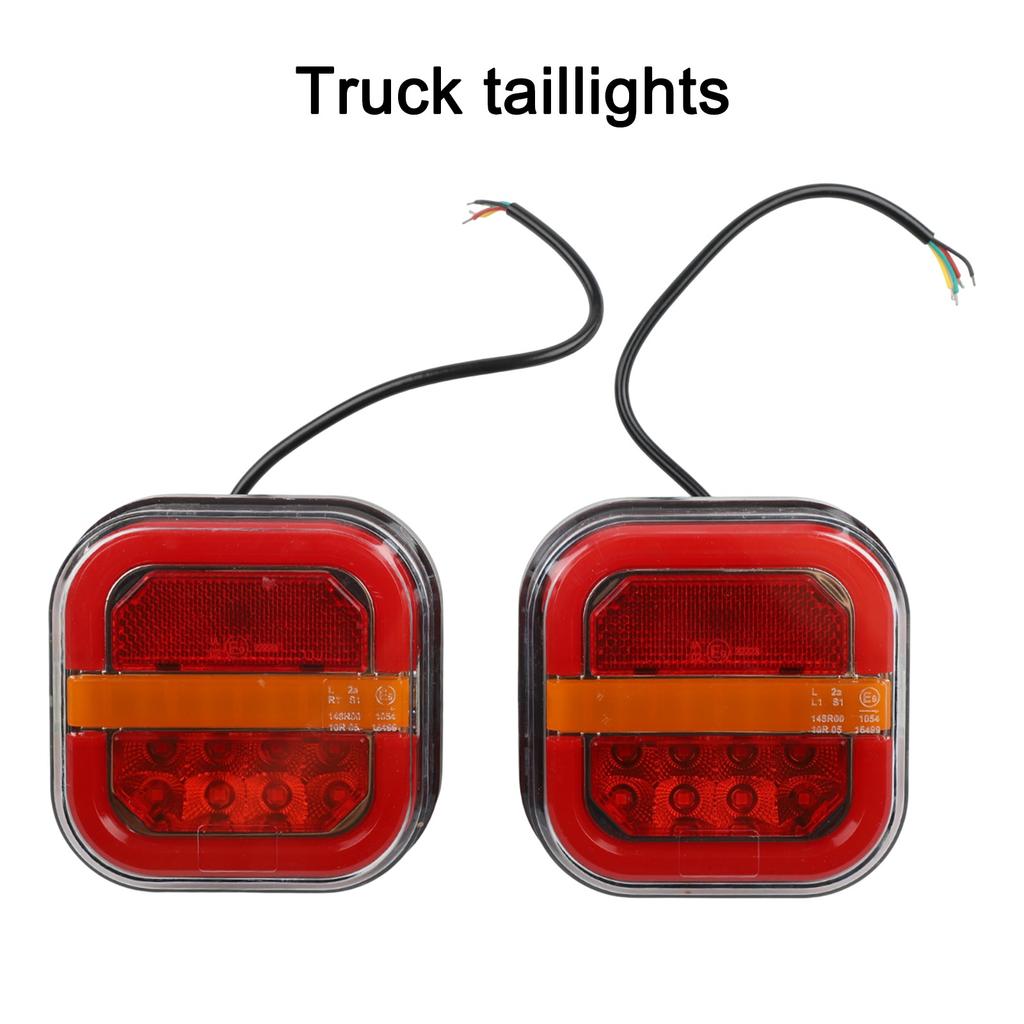 For Buses Brake Lights 12 24V Trailers 4cm Thickness 28 LEDs 3-5W Power 50,000 Hour Lifespan PC And Plastic Material
