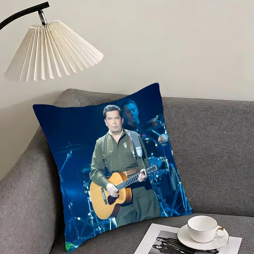 

rock band Lyube Cushion Cover Reversible Plush Pillow Cover – For car, sofa, bedroom, perfect as a gift. 12x12Inch