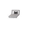 Cartoon Black Cat Brooch: Kitten Alloy Badge for Clothing and Backpacks