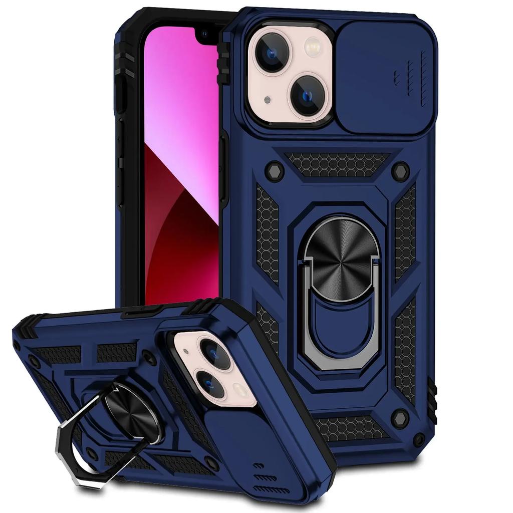 Armor Shockproof Magnetic Ring Stand Holder Case For iPhone15 13 12 11 14 Pro Max X XR XS Max 12 13Mini 14Plus Back Cover Funda