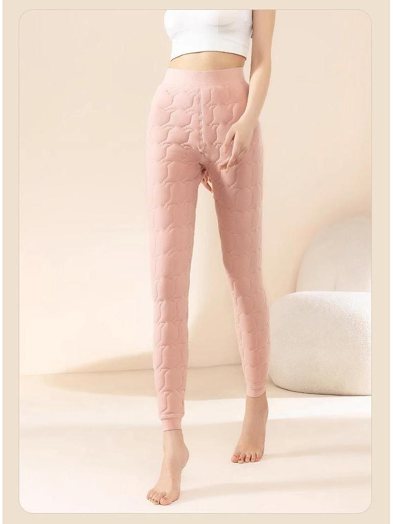 Women's High Waist Wool Warm Fleece-Lined Leggings - Thick Extra Warm Pants for Autumn and Winter