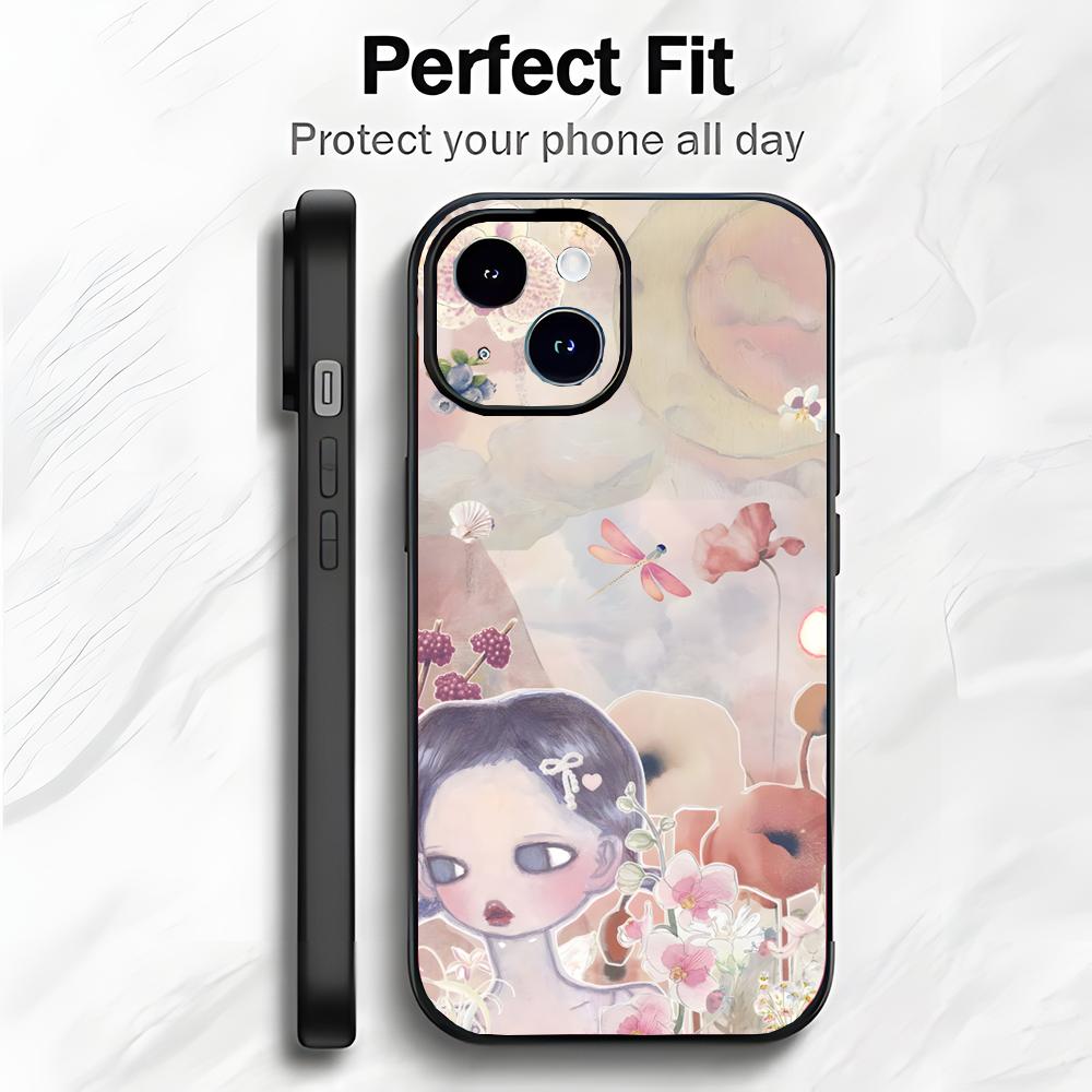 Creative Cute Japanese Art A-Aya Takano Phone Case Phone Case Soft Packaging Lightweight For iPhone17 16 15 14 13ProMax