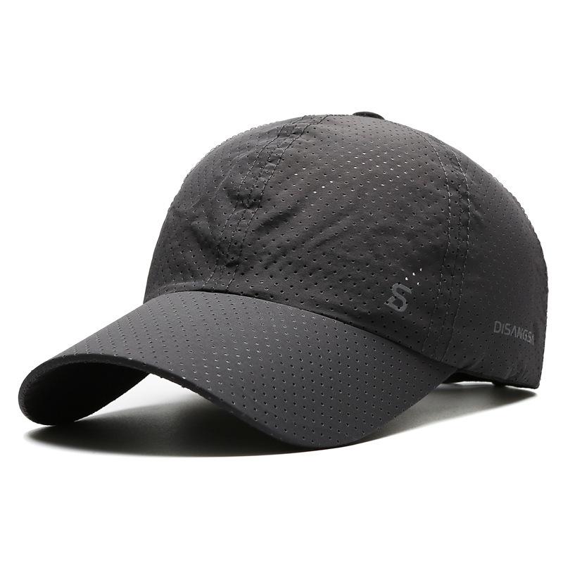 Heren Dames Mesh Vochtregulerend Sneldrogend Baseballpet Mannen Zomer Vrouwen Originaliteit Verstelbaar Ademend Zonneklep Visserijhoed gray