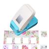 Square rectangular embossing tools Paper hole punchers portable scrapbook card DIY crafts office stationery supplies