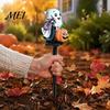 Automatic Dusk To Dawn Lights Solar Ghost Pumpkin Stake Light, LED Auto Light Sensor Outdoor Garden Lamp, Waterproof Halloween Yard Decorations