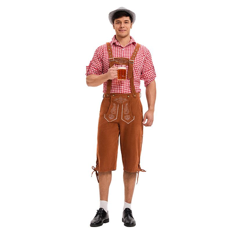 New suspender overalls adult men's carnival beer festival party handsome
