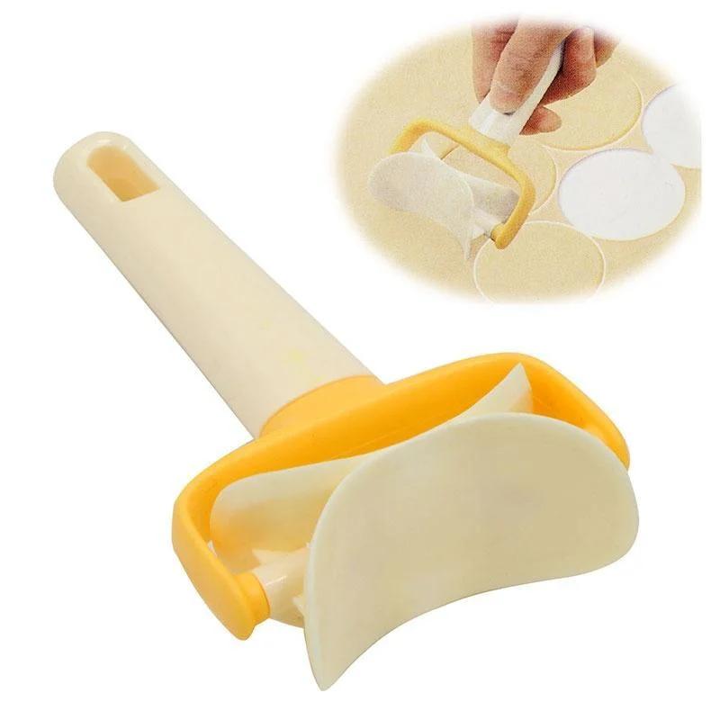 Plastic Pastry Pasta Dough Round Press Cutter Dumplings Mold Lace Wheel Roller Knife Baking Cooking Decorating Kitchen Tools