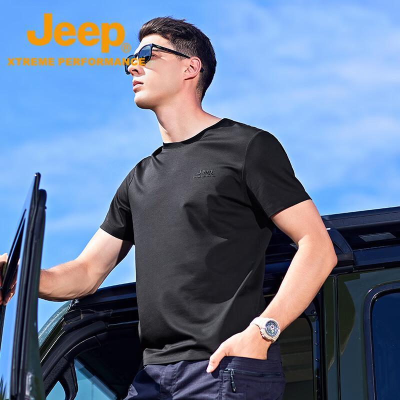 Jeep Men's Silky Breathable Outdoor T-Shirt