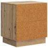 Nightstand Set of 2 Vintage Oak Finish 43 X 34.5 X 47 Cm