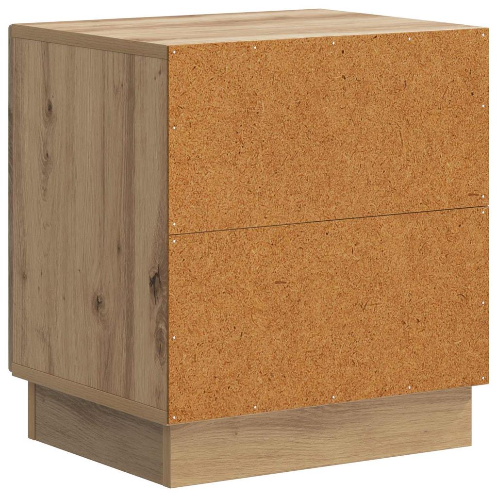 Nightstand Set of 2 Vintage Oak Finish 43 X 34.5 X 47 Cm
