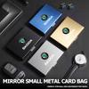 For Skoda RFID Blocking Metal Wallet Clip Credit Card Holder Money Wallets Slim ID Card Case Kamiq Karoq Octavia 2 3 Rapid Scala fsvr64