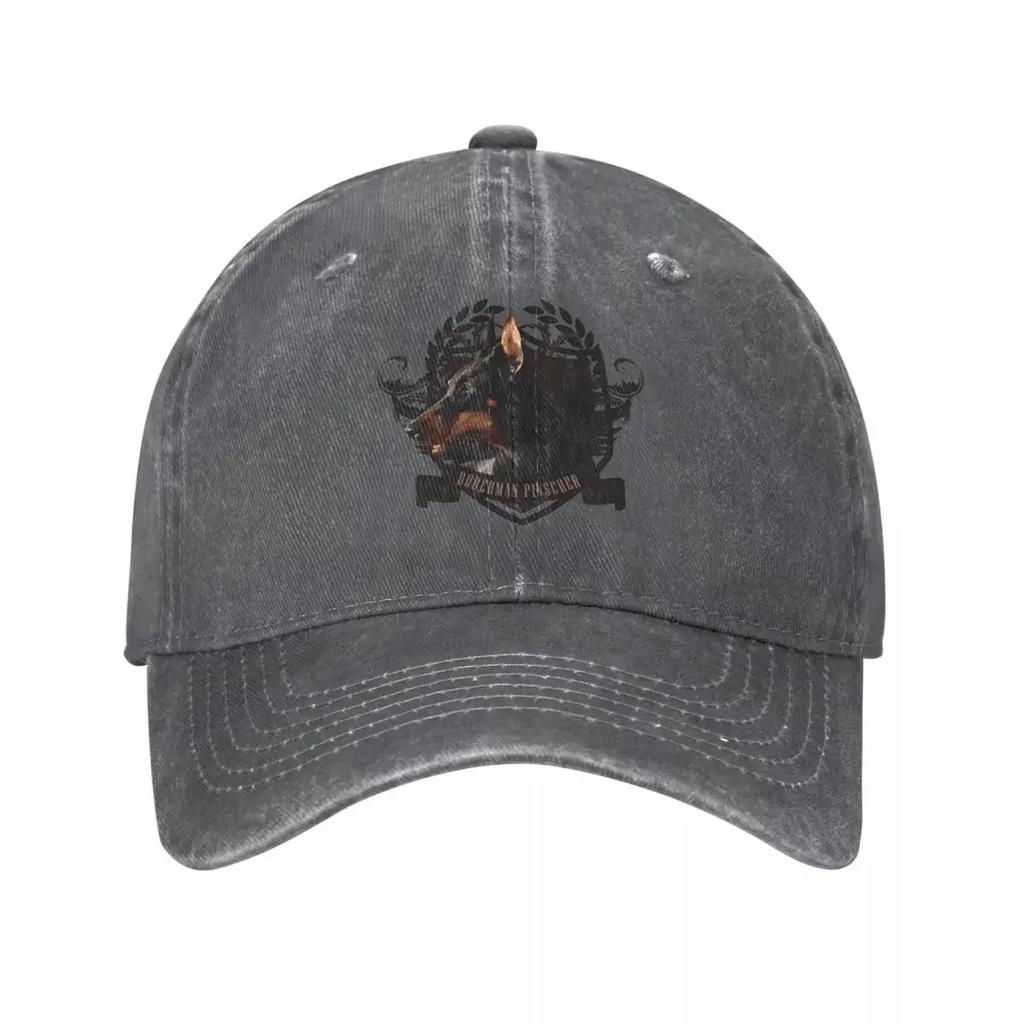 DoberUnisex Pinscher Unisex Women Baseball Cap Dogs Lover Cute Animal Distressed Denim Caps Hat Vintage Outdoor Workouts Sun Cap