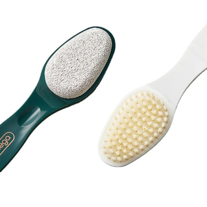 Trattamento Multifunzionale 2-in-1 Pietra Pomice Scrub Piedi Esfolia la Pelle Morta Pietra Scrub Piedi a Doppia Faccia Strumento per Pedicure Casalingo
