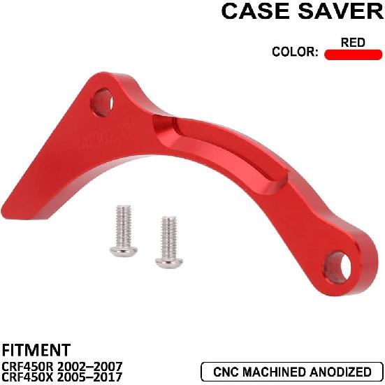 

AnXin Engine Case Saver Case Protection Chain Guard CNC for CRF450R 2002-2007 CRF450X 2005-2017 Red
