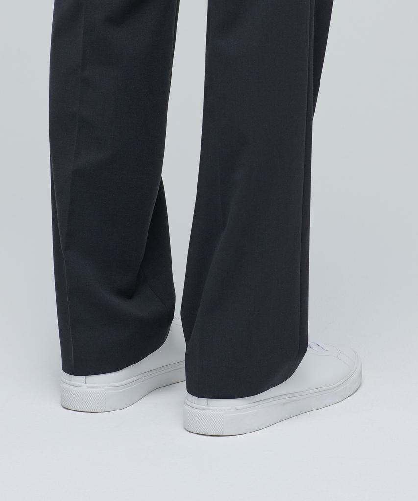 MUSINSA STANDARD Lightweight Semi-Wide Hidden Banding Slacks [Gray]