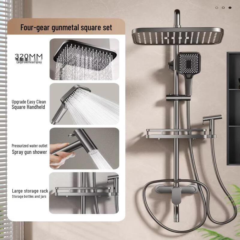 TLXT All-Copper Pressurized Shower Set