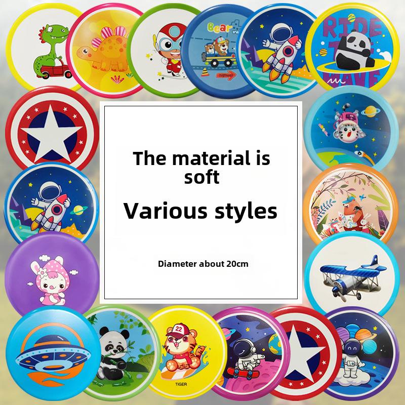 Dětský měkký frisbee: Bezpečná venkovní hračka pro zábavu rodičů s dětmi - létající disk pro mateřské školy a žáky prvního stupně.