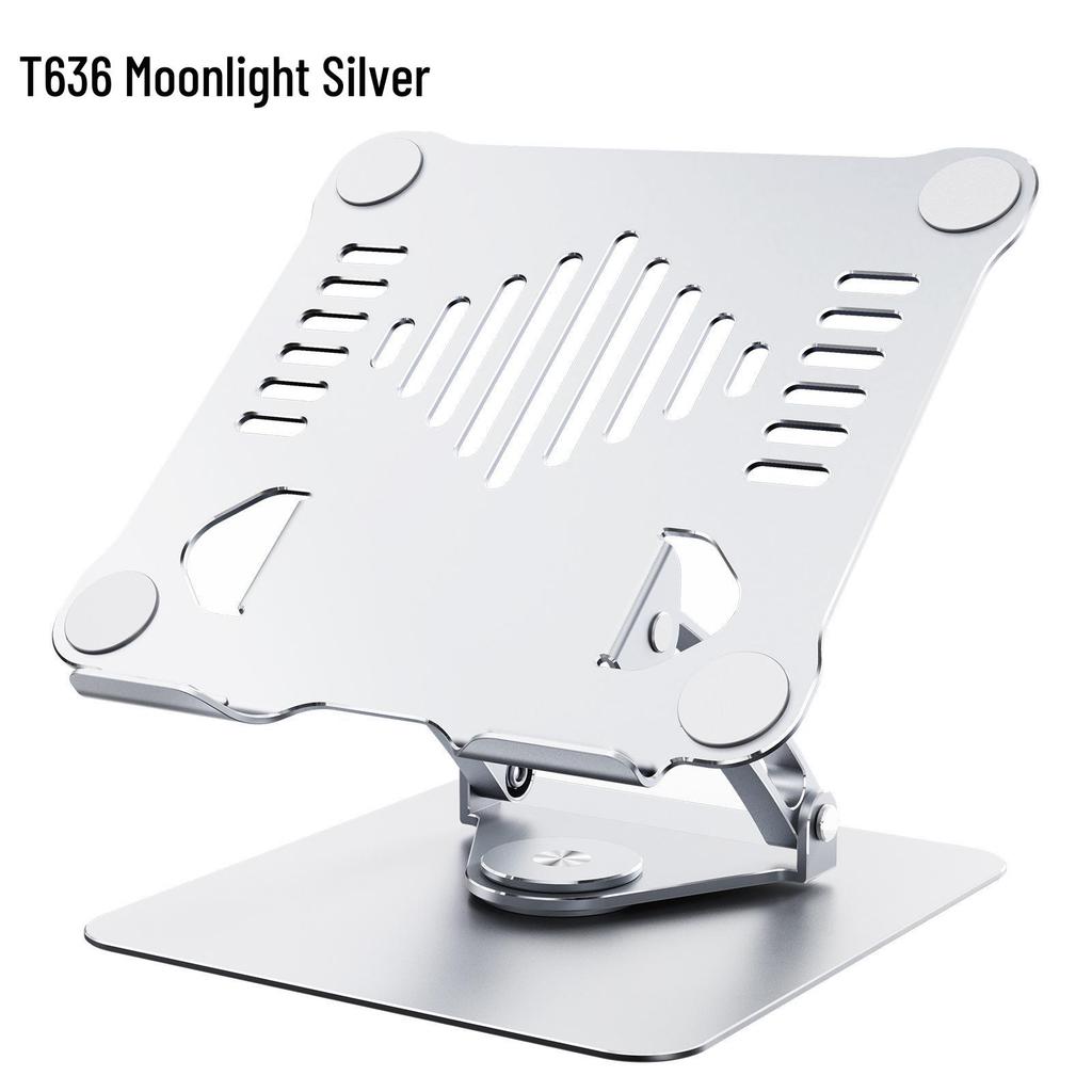 Aluminum Laptop Riser with Dual Fan Cooling