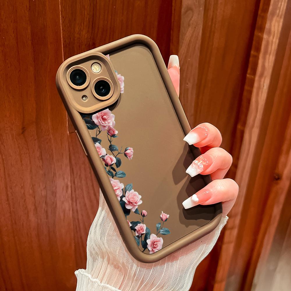 Měkký silikonový čtvercový žebříkový vzor tisku Pouzdro telefonu Plný kryt fotoaparátu Ochranné pryžové pouzdro odolné proti nárazům pro OPPO Realme