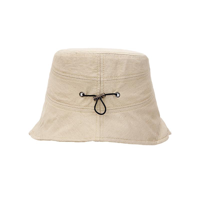 Sombrero de Pescador de Algodón y Lino para Mujer, Verano, Exterior, Protección Solar, Transpirable, Sombrilla, Sombrero de Pescador, Sombrero de Sol