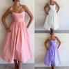 Spring 2026 New Cross-border European and American Foreign Trade Women's Clothing, Casual and Sexy Low-cut Waist Suspender Dress Long Dress