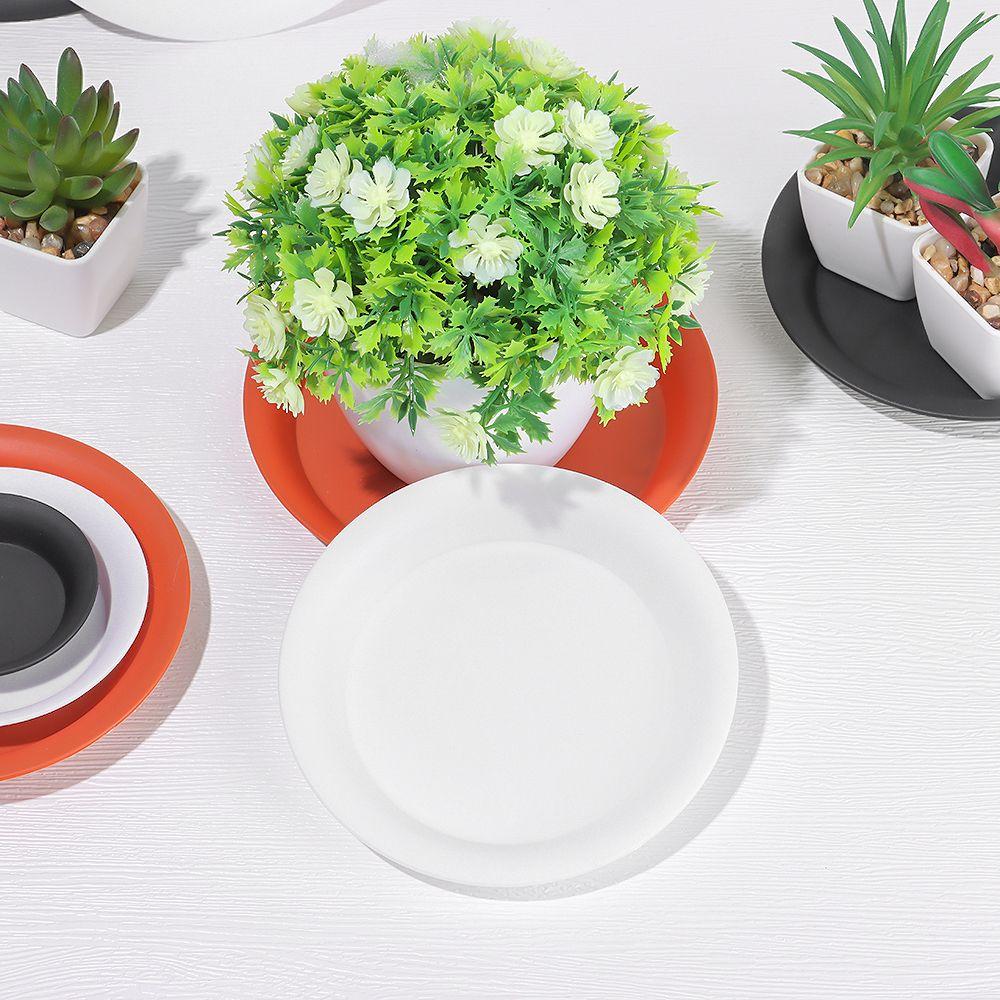 3Pcs Round Drip Trays Plant Saucer Garden Durable Flower Pot Indoor Outdoor Heavy Duty Plastic Tray Saucers Home Decor