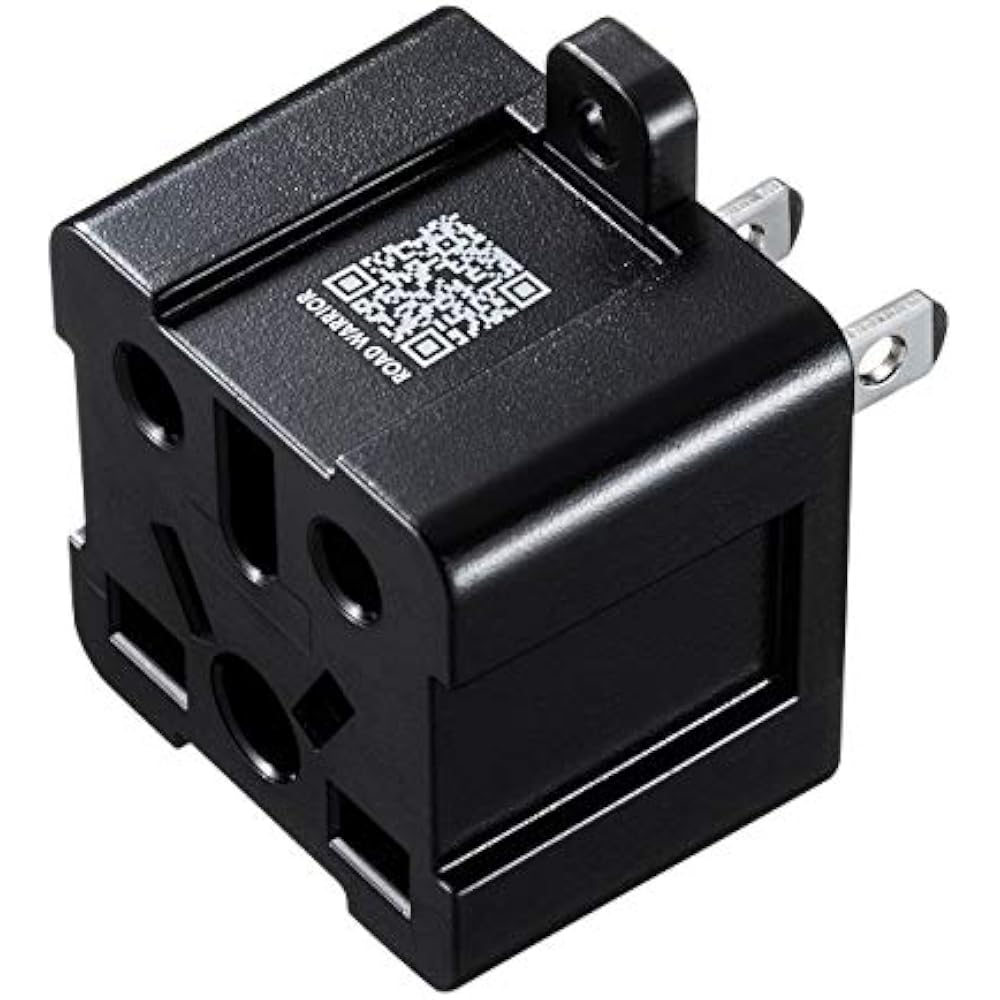 Sanwa Supply TR-AD6BK Compatible Multi-Type Power Adapter (BF/B3/C/CB/SE/O/O2) for Japan