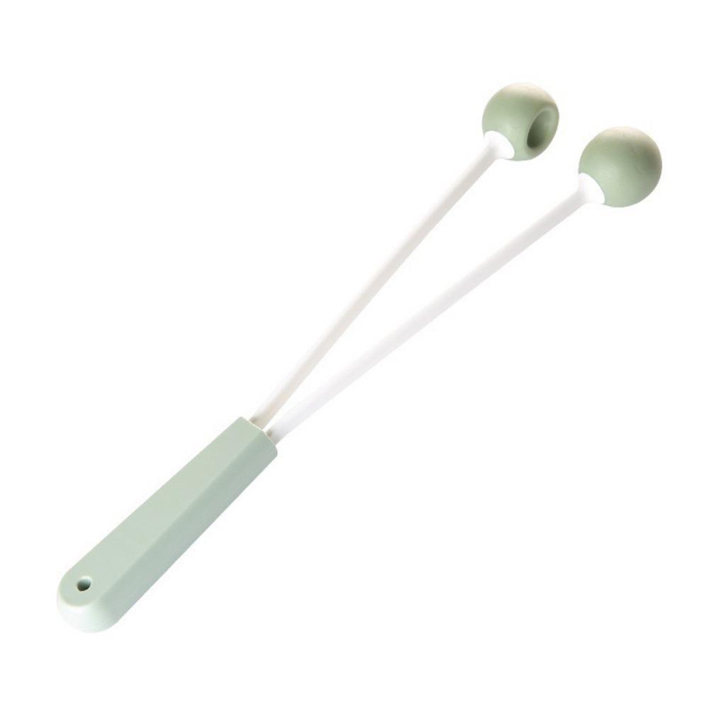 Portable Massage Double Ball Hammer Knock Back Neck Waist Legs Hand-held Massage Stick Relief Stress Meridian Beating