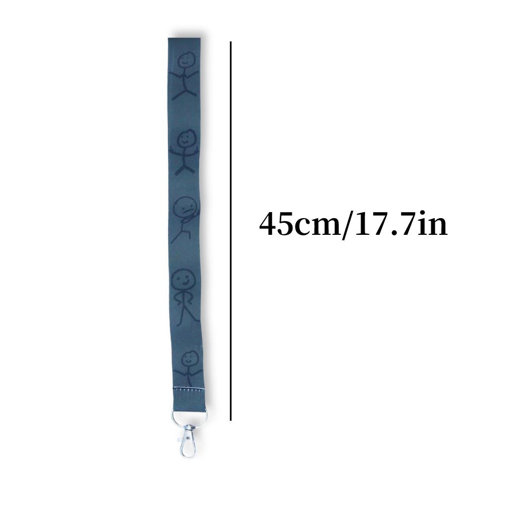 Handmade, Cartoon Phone Lanyard Removable Removable Match Man Illustration Cup Camera Door Card Neck Strap Lanyard Accessory