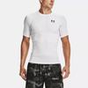 Under Armour Logo Print Crew Neck Short Sleeve T-Shirt Men Tops White 1361518-100