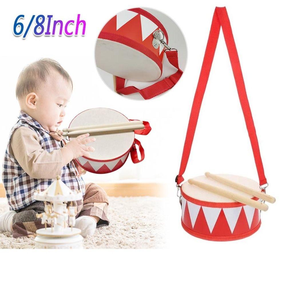 Percussion Instrument Instrument Hand Drum Toys Montessori Wood Kids Drum Toys  Children Baby
