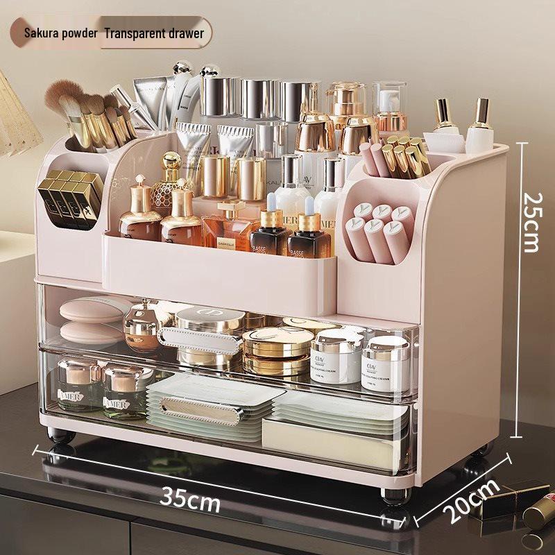 

Dressing Table Organizer: Makeup & Skincare Storage Box