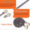 Dual Head Slip Hook Lifting & Unloading Chain for Trailers, Rebar, Crane & Forklift.