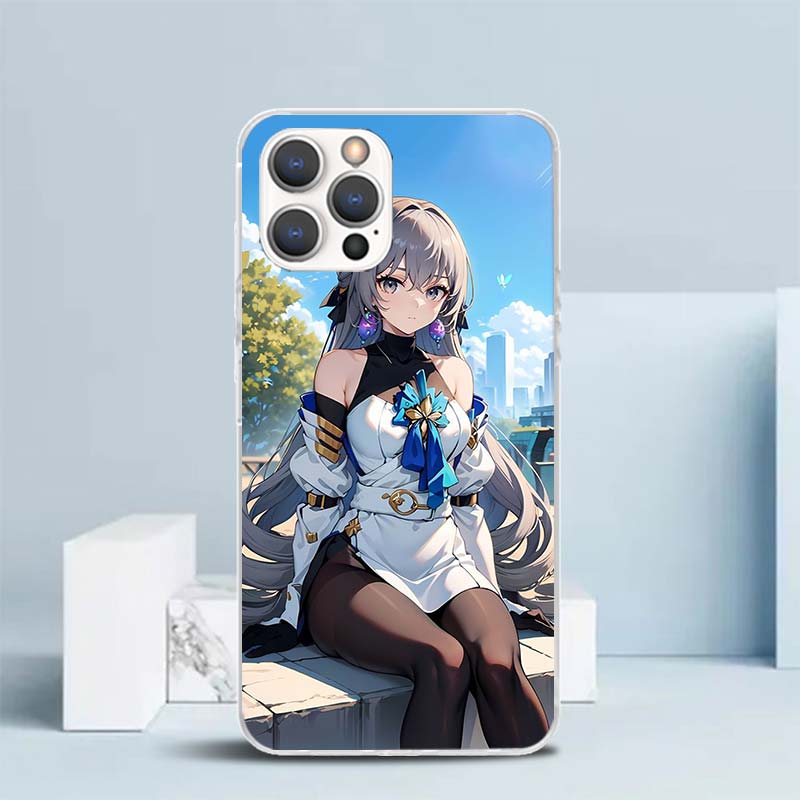 Honkai Star Rail Bronya Rand Soft Cover for iPhone 16 17 Air 15 14 Pro Max 16E Phone Case 13 Mini 12 11 7 SE 8 Print Pattern Fit