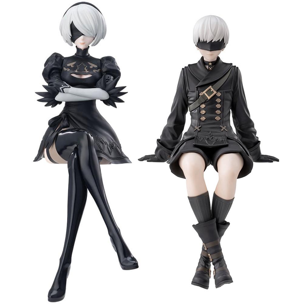 15cm Anime NieR 9SYorha Typ A Nr. 2 A2 Typ B Nr. 2 Typ S Nr. 9 Figur sitzend Actionfigur Spielzeug Hobbys PVC Modell Sammler Geschenk