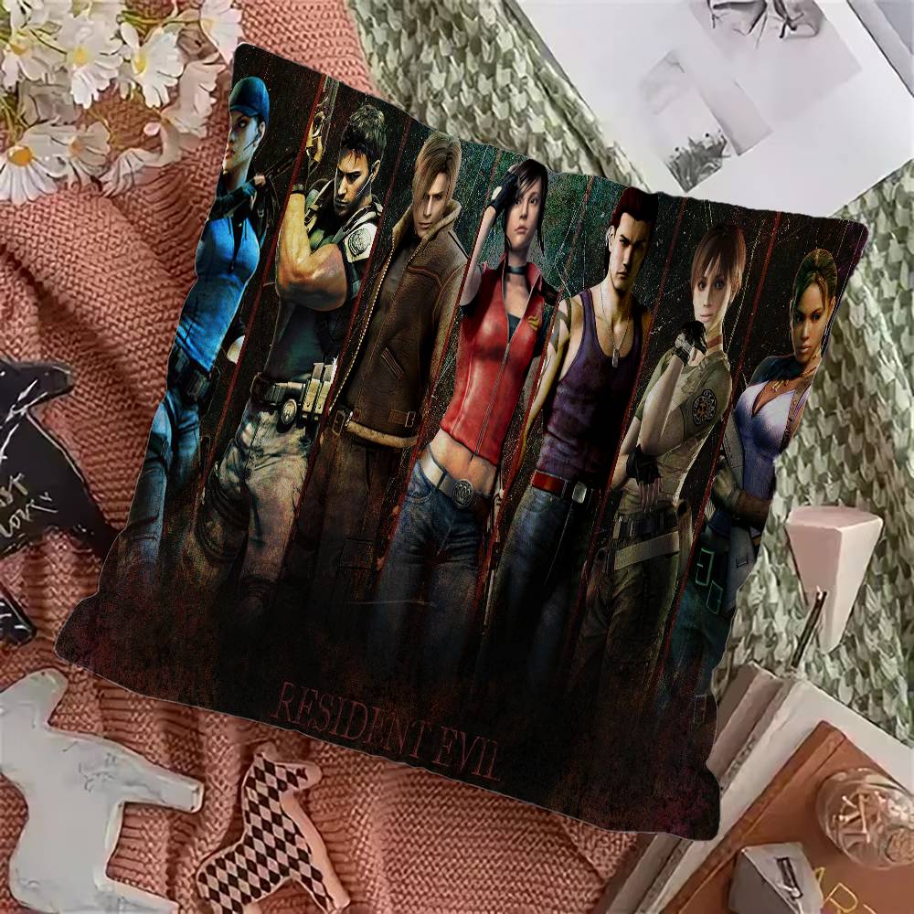 R-Resident E-Evil Games 45*45cm Cushion Cover Pillow Cover Decor Pillowcase Home Pillowcase for Couch Pillow