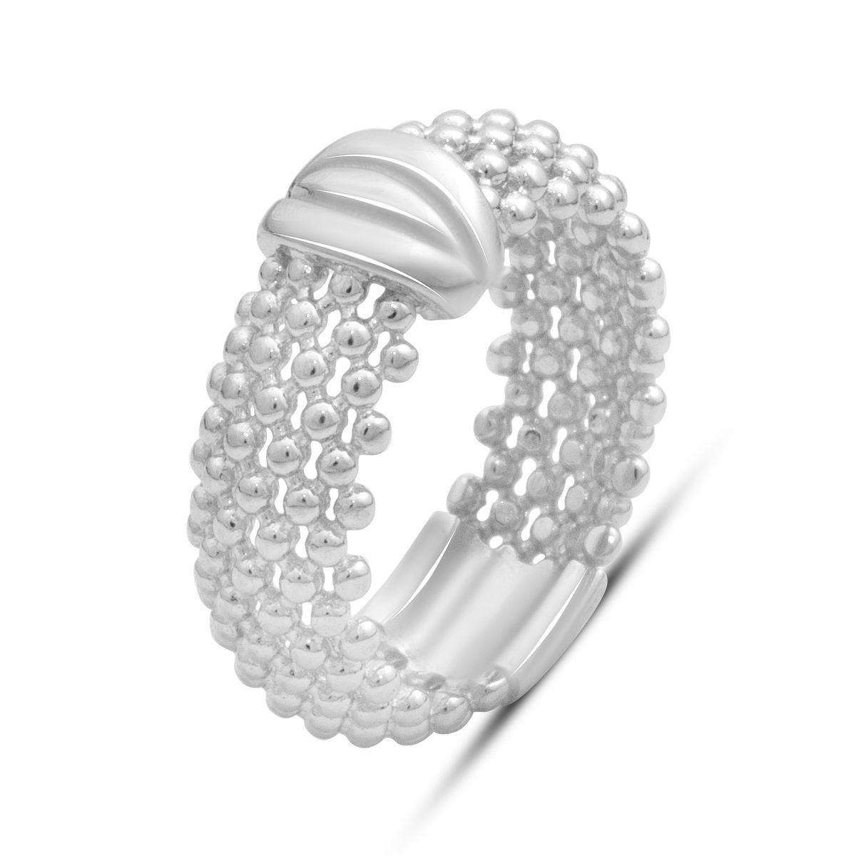 

Silver ring without stones, product weight 4.69 gr (2184324) 18.5