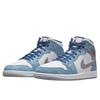 Air Jordan 1 Mid French Blue Fire Red
