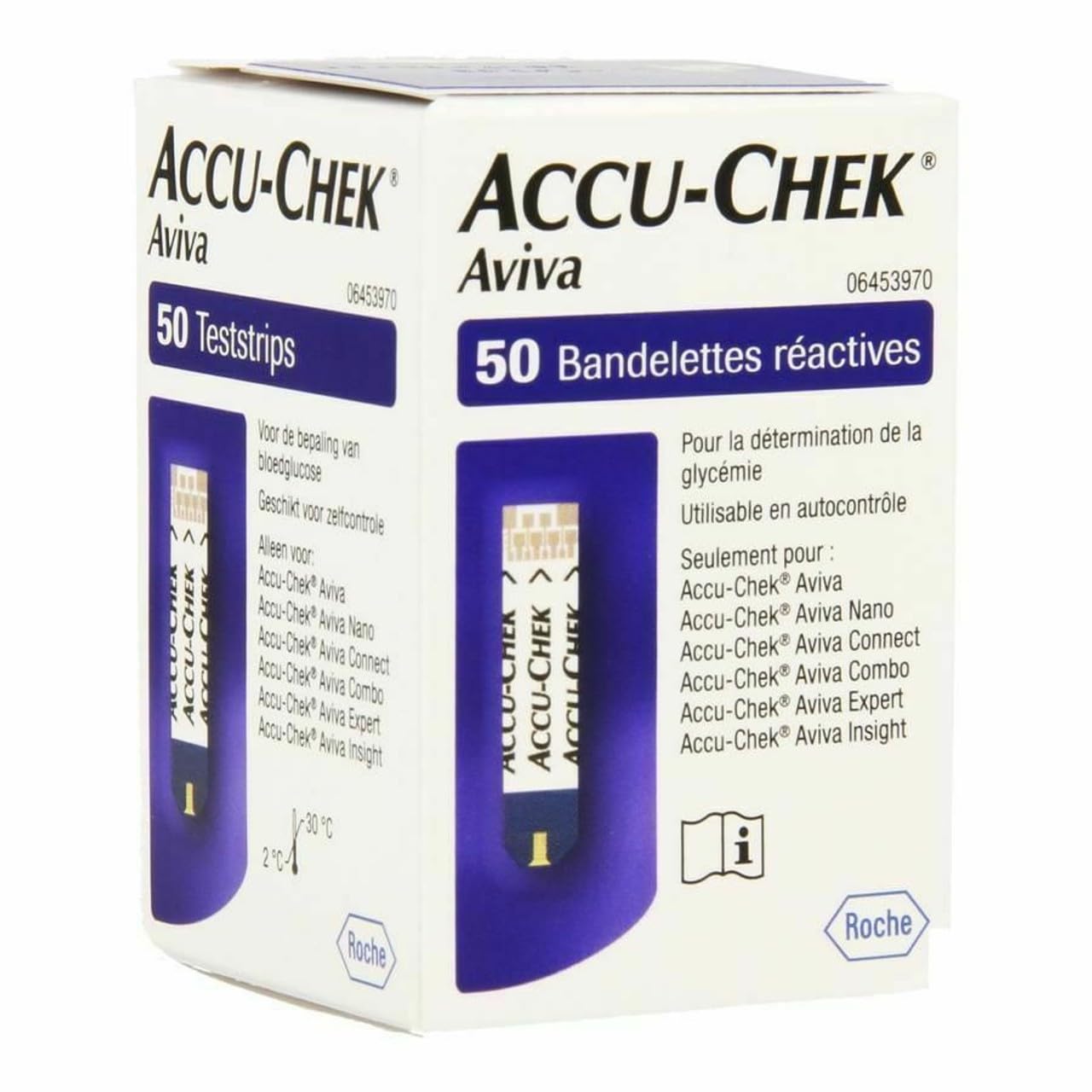 Тест-полоски Accu-Chek Aviva 50 (белый)
