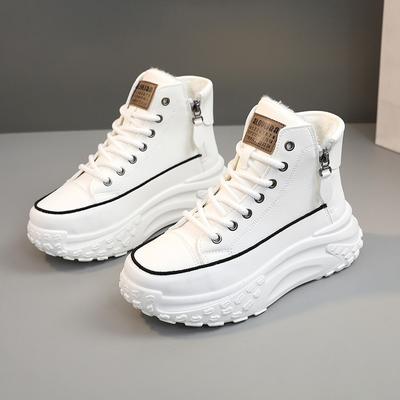 Winter Ladies Shoes New Solid Color Snow Boots Versatile Casual Fashion Cotton Shoes Women's Velvet Sneakers