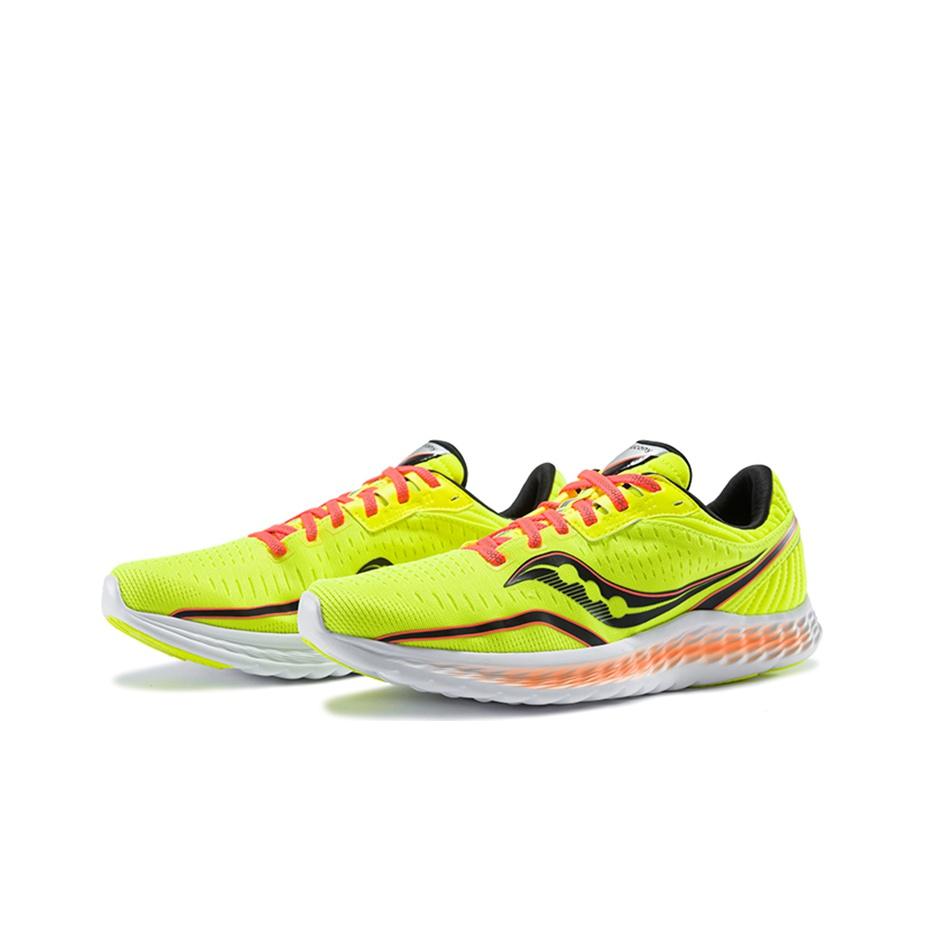 SAUCONY Kinvara 11 Comfortable Versatile Mesh Cushioning Non-Slip Wear-Resistant Low-Top Running Shoes Men Sneaker Fluorescent-Green S20551-65