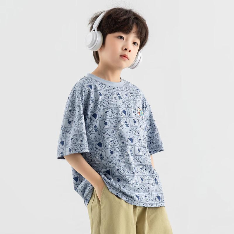 Boys' Ice-Feel Cotton Casual Short Sleeve T-Shirt