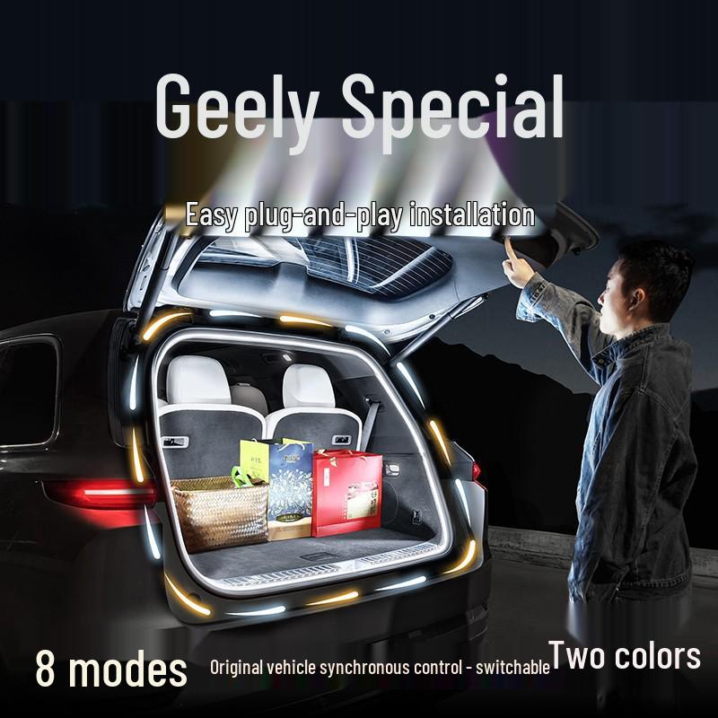 Interior Ambient Lighting Kits for Geely Vision X3/X6, Haoyue, LPRO, and Jiaji.