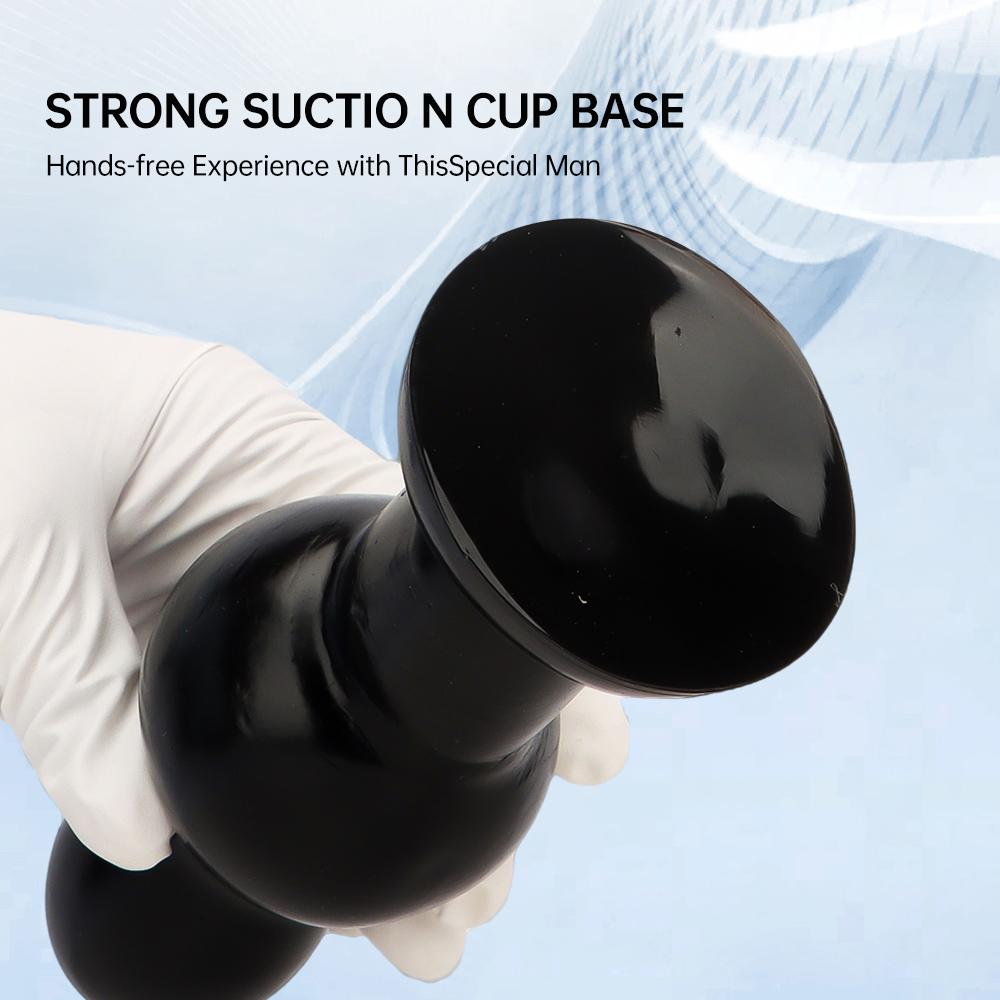 Analplug Dildo Weich Groß Analdilator Stimulieren Vagina Anus Masturbator Buttplug Sexspielzeug für Frauen Männer Sexprodukte 18+